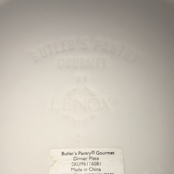 NWT Lenox Butler's Pantry Gourmet Earthenware Dinner Plate - Picture 7 of 8